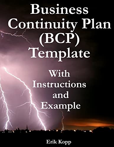 Business Continuity Plan (Bcp) Template with Instructions and Example ...