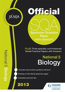 SQA Specimen Paper National 5 Biology and Model Papers 