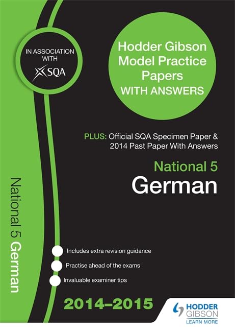SQA Specimen Paper, 2014 Past Paper National 5 German & Hodder Gibson Model Papers