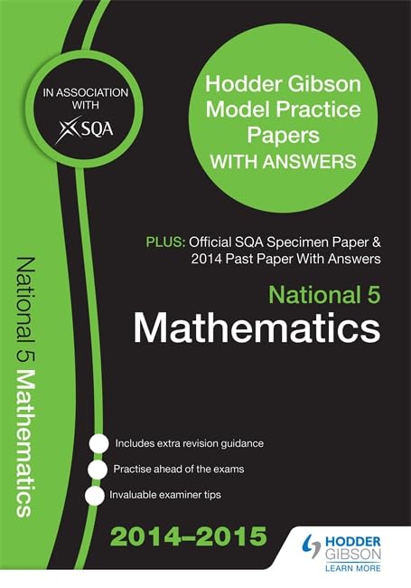 SQA Specimen Paper, 2014 Past Paper National 5 Mathematics & Hodder Gibson Model Papers