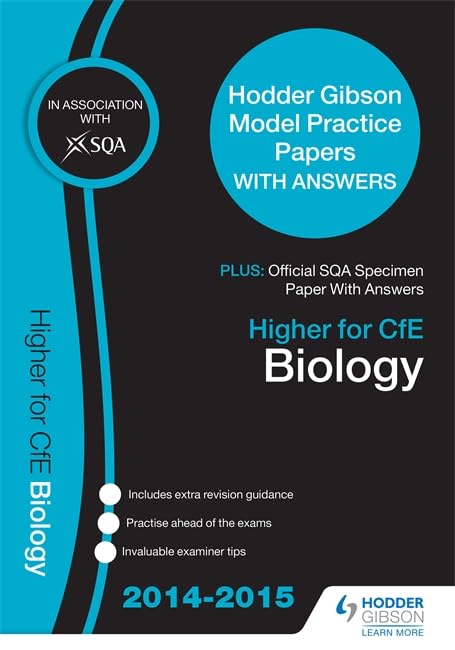 SQA Specimen Paper 2014 Higher for CFE Biology & Hodder Gibson Model Papers
