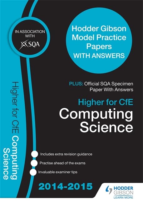 SQA Specimen Paper 2014  Higher for CfE Computing Science & Hodder Gibson Model Papers