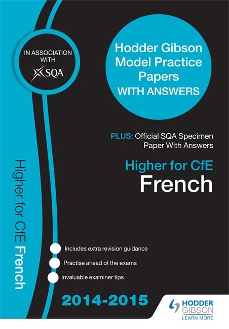 SQA Specimen Paper 2014 Higher for CFE French & Hodder Gibson Model Papers