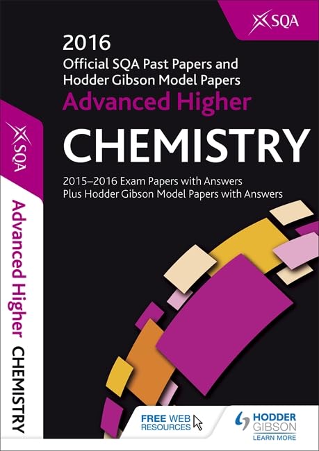 Advanced Higher Chemistry 2016-17 SQA Past Papers with Answers