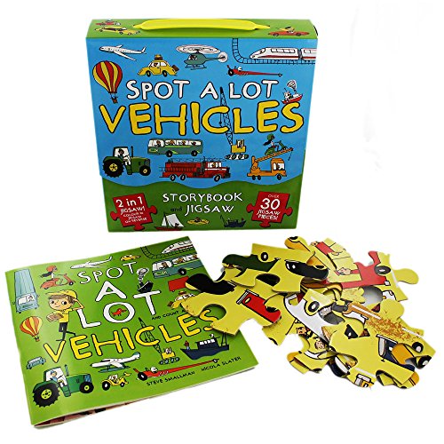 Spot A Lot Vehicles Book and Jigsaw Pack
