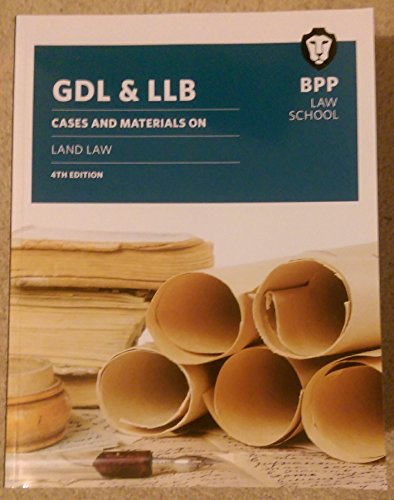 GDL & LLB: Cases and materials on land law