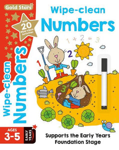 Gold Stars Wipe-Clean Numbers Ages 3-5 Early Years 
