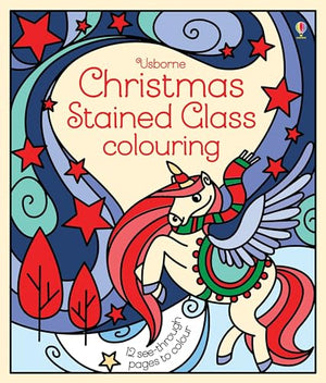Christmas Stained Glass Colouring