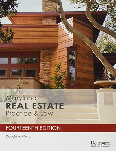 Maryland Real Estate Practice  Law th Edition