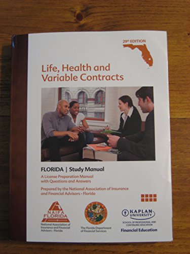 Life, Health and Variable Contracts 29th ed 2014 NAIFA FLORIDA
