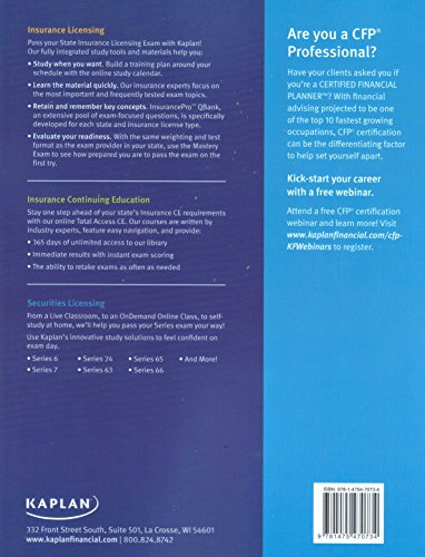 Kaplan Series 7 Securities License Exam Manua