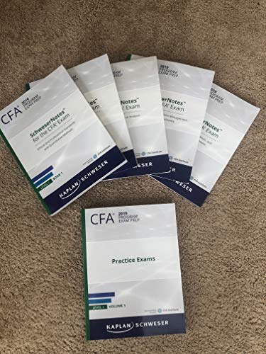 2018 CFA Level 3 Kaplan Schweser Notes: Books 1-5, Practice Exam Vol 1-2, QuickSheet