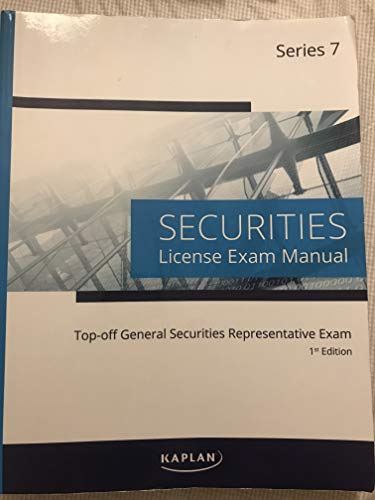 Kaplan Series 7 Top-Off General Securities Representitive Exam 1st edition (with class notes book)