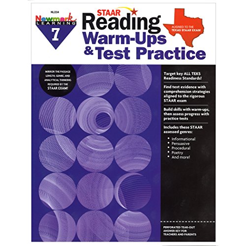 Staar: Reading Warm Ups and Test Practice G7 Workbook