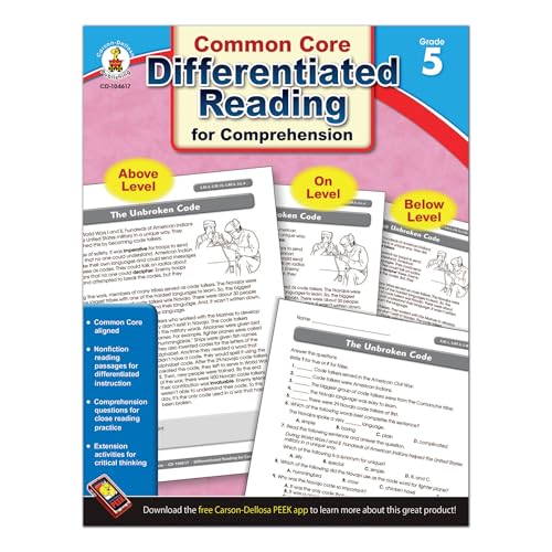 Common Core Differentiated Reading for Comprehension, Grade 5