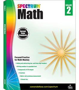 Spectrum Math Workbook, Grade 2 