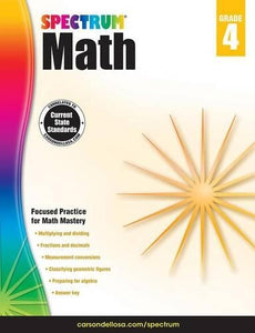 Spectrum Math Workbook, Grade 4 