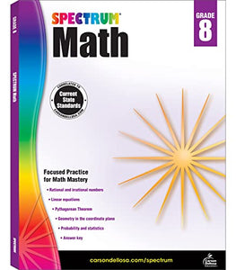 Spectrum Math Workbook, Grade 8 