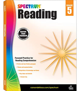 Spectrum Reading Workbook, Grade 5 