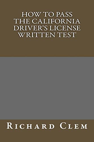 How to Pass The California Driver's License Written Test