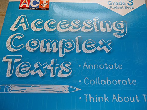 Act Now Grade 3 Student Book Accessing Complex Texts