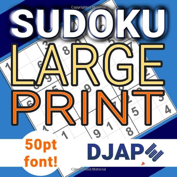 Sudoku Large Print: 150 puzzles in 50pt font! (Large Print Sudoku Books)