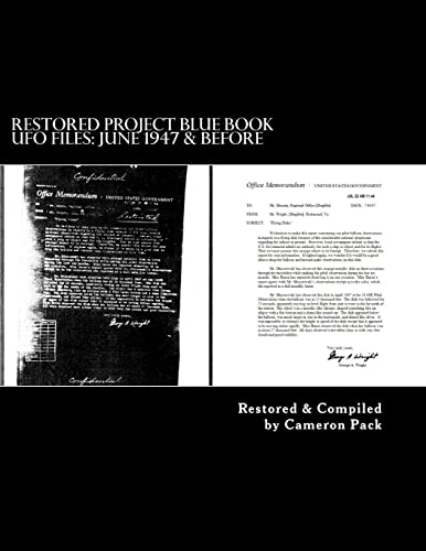 Restored Project Blue Book UFO Files
