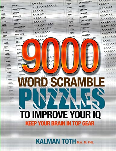 9000 Word Scramble Puzzles to Improve Your IQ