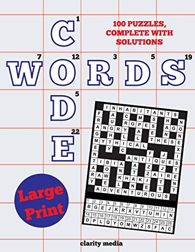 Large Print Code Words