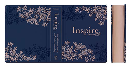 Inspire Bible NLT (Hardcover Leatherlike, Navy)