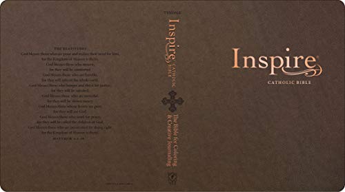 NLT Inspire Catholic Bible (LeatherLike, Dark Brown)