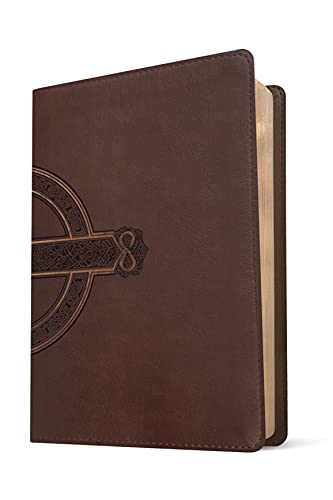 NLT Compact Giant Print Bible, Filament Edition, Mahogany