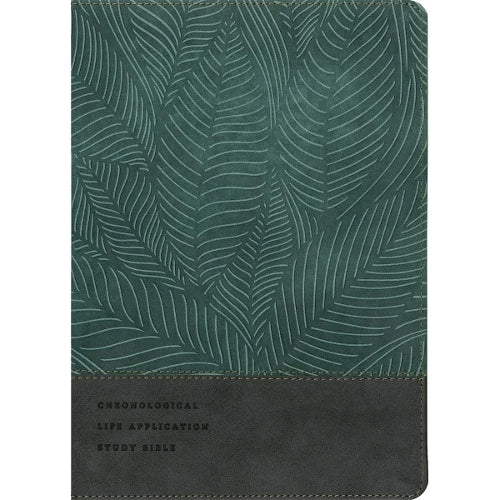 NLT Chronological Life Application Study Bible, Second Edition (Leatherlike, Palm Forest Teal)
