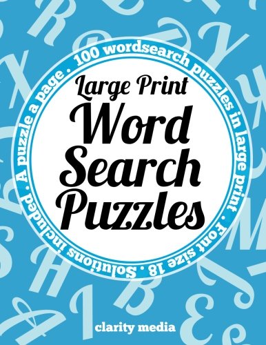 Large Print Word Search Puzzles