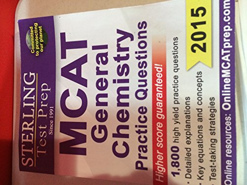 Sterling MCAT General Chemistry Practice Questions