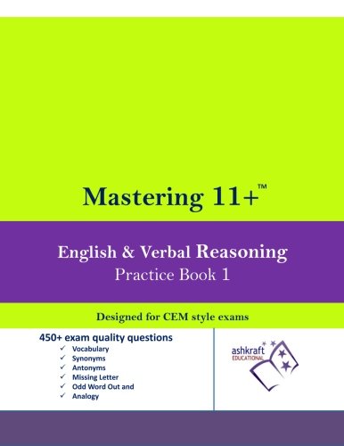 Mastering 11+ English & Verbal Reasoning Practice Book 1
