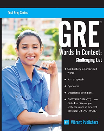 GRE Words in Context -- Challenging List