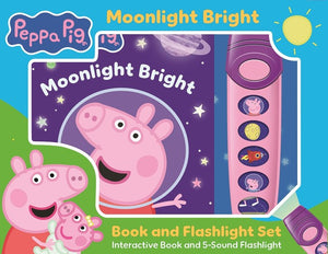 Peppa Pig: Moonlight Bright Book and 5-Sound Flashlight Set