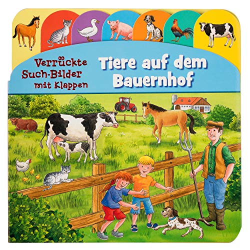 Tiere auf dem Bauernhof: Verrückte Such-Bilder mit Klappen