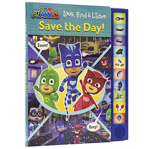 Pj Masks: Save the Day! Look, Find & Listen Sound Book