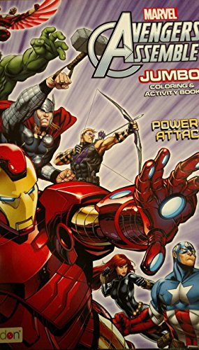 Marvel Avengers Assemble Power Attack Jumbo Coloring  Activity Book