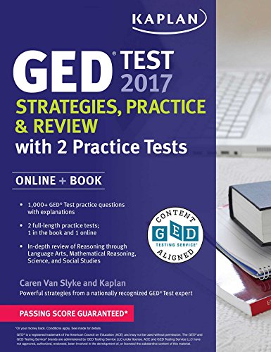 GED Test 2017 Strategies, Practice & Review with 2 Practice Tests