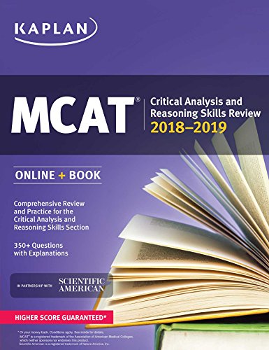MCAT Critical Analysis and Reasoning Skills Review 2018-2019