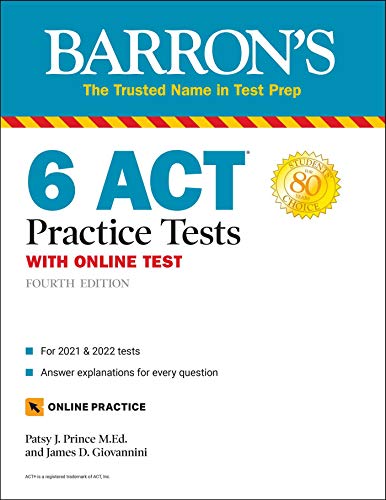 6 ACT Practice Tests with Online Test