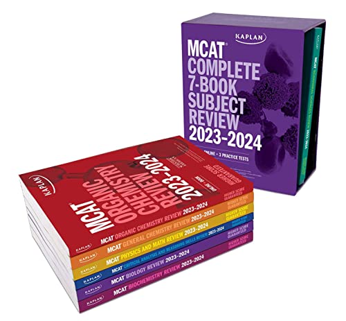 MCAT Complete 7-Book Subject Review 2023-2024, Set Includes Books, Online Prep, 3 Practice Tests