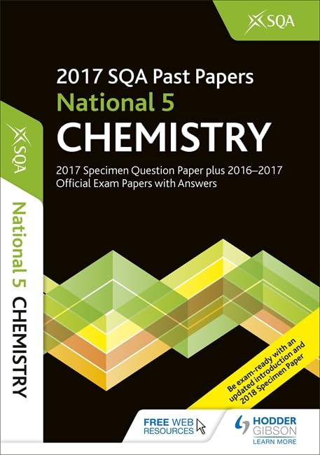 National 5 Chemistry 2017-18 SQA Specimen and Past Papers with Answers