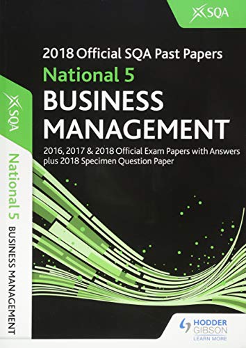National 5 Business Management 2018-19 SQA Specimen and Past Papers with Answers