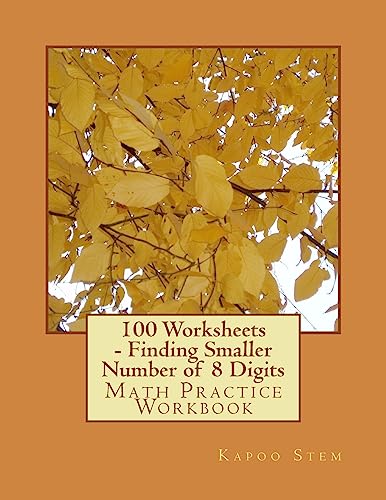 100 Worksheets - Finding Smaller Number of 8 Digits