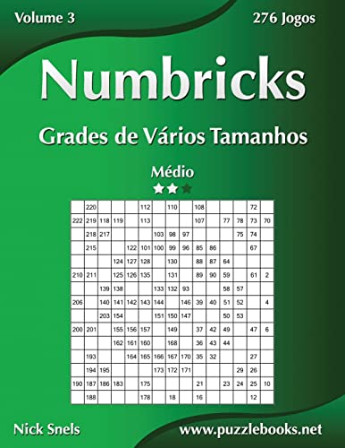 Numbricks Grades de Varios Tamanhos - Medio - Volume 3 - 276 Jogos