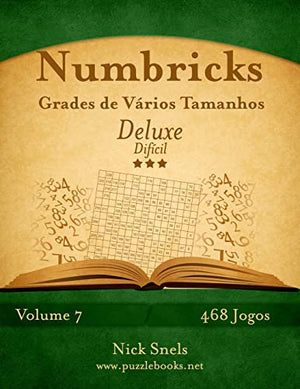 Numbricks Grades de Varios Tamanhos Deluxe - Dificil - Volume 7 - 468 Jogos